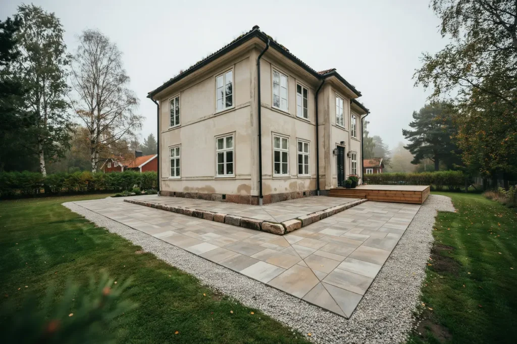 marksten runt huset smart planering f r skarvar arbetszoner och en enhetlig utemilj